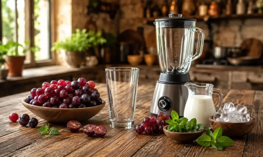 Batido de Uva receta