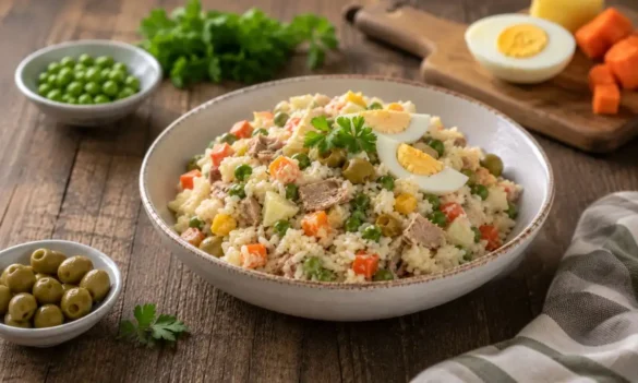 Ensaladilla Rusa de Arroz