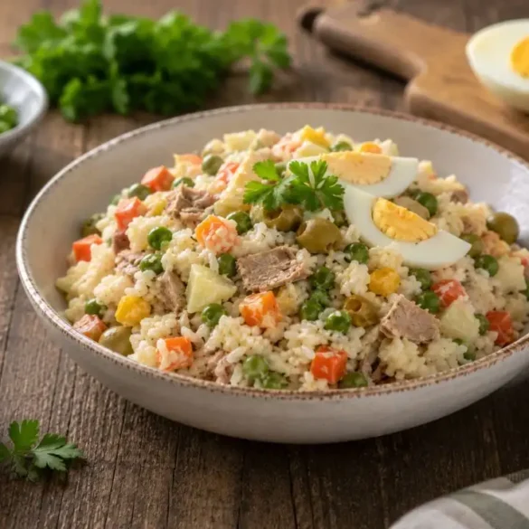 Ensaladilla Rusa de Arroz
